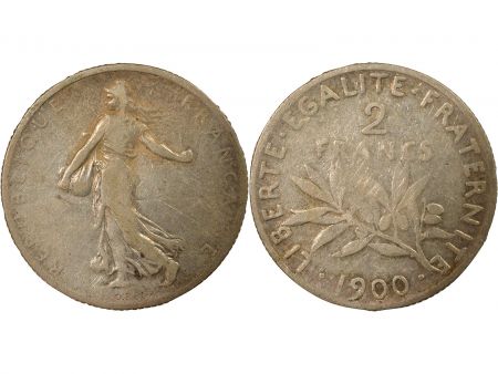France Semeuse - 2 Francs Argent 1900