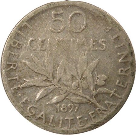 France Semeuse - 50 Centimes Argent 1897