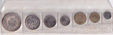 France Série FDC 1965 - 7 monnaies en Francs