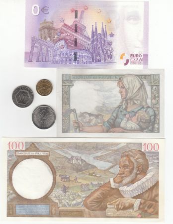 France Série Histoire de France Seconde Guerre Mondiale - 3 Billets - 3 Monnaies