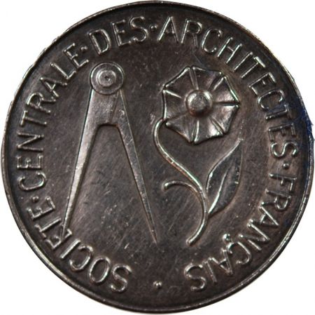 France SOCIETE CENTRALE DES ARCHITECTES - MEDAILLE ARGENT - E. A. OUDINE