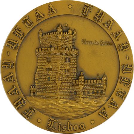 France Torre de Belem - Lisbonne - 1972 - Bronze par F.Santos