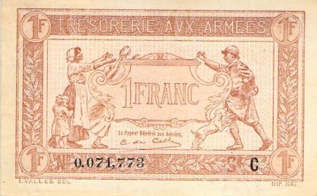 France TRÉSORERIE AUX ARMÉES - 1 FRANC 1917 SÉRIE C - SPL