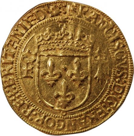 FRANCOIS Ier - ECU D\'OR AU SOLEIL DE BRETAGNE 1515 / 1547 NANTES
