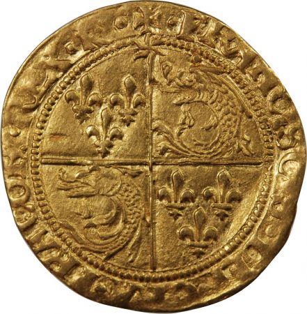 FRANCOIS Ier - ECU D\'OR AU SOLEIL DU DAUPHINE 1515 / 1547 ROMANS