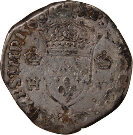FRANCOIS II  AU NOM D\'HENRI II - TESTON ARGENT 1560 D LYON
