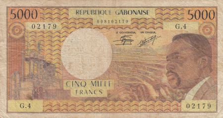 Gabon 5000 Francs Omar Bongo - ND1974 Série G.4