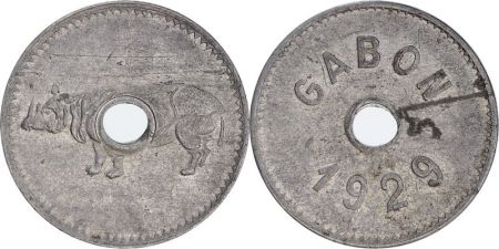 Gabon Tn.5 Rhinocéros 1929