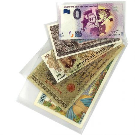 Gaines de protection pour billets Euro Souvenir\  140 x 80 cm - paquet de 50\ 
