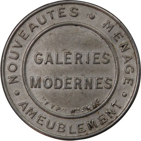 GALERIES MODERNES - MONNAIE-TIMBRE DE 5 CENTIMES