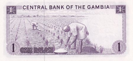 Gambie 1 Dalasi - Sir Dawda K. Jawara - Agriculture - ND -1971-1987) - P.4d