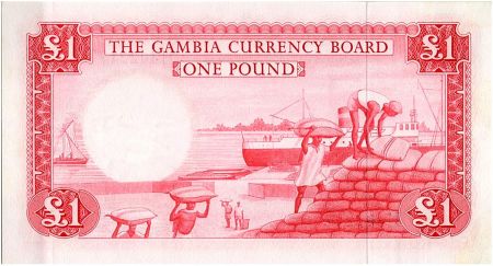 Gambie 1 Pound 1965 - Bateau à Voile - Dock