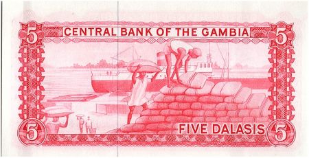 Gambie 5 Dalasis -  D Kairaba Jawara  -  (1972-86)
