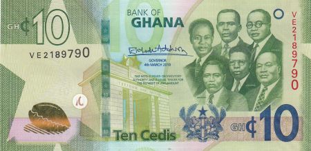 Ghana 10 Cédis  - 2019 - Neuf - P.47