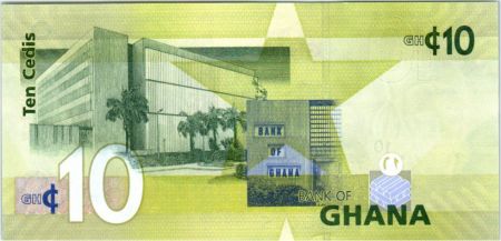 Ghana 10 Cedis, K. Nkrumah et 5 leaders - Banque Centrale - 2015