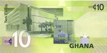 Ghana 10 Cedis K. Nkrumah et 5 leaders - Banque Centrale