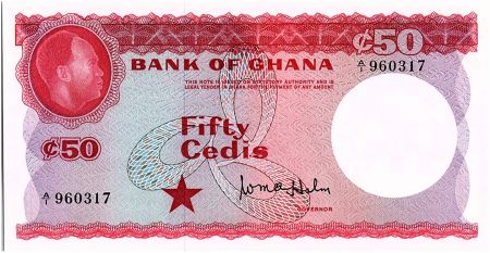 Ghana 50 Cedis - Kwame Nkrumah - 1965