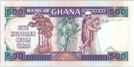 Ghana 500 Cedis - Travail et Industrie - 1994