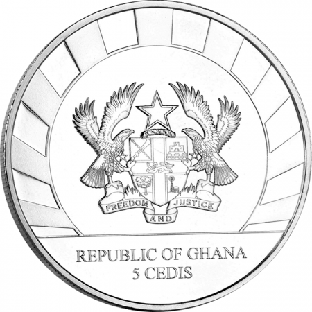 Ghana Mammouth - 1 Once Argent Ghana 2019 - Les Géants de l\'Age de Glace