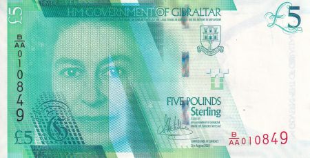 Gibraltar 5 Pounds - Elisabeth II - Pont de Windsor - 2020 - NEUF - P.NEW