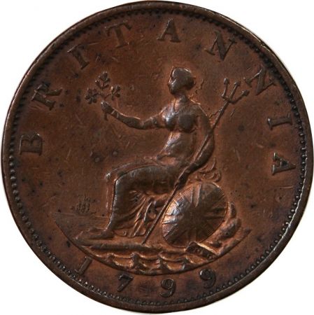 Grande Bretagne GRANDE-BRETAGNE  GEORGES III - 1/2 PENNY 1799