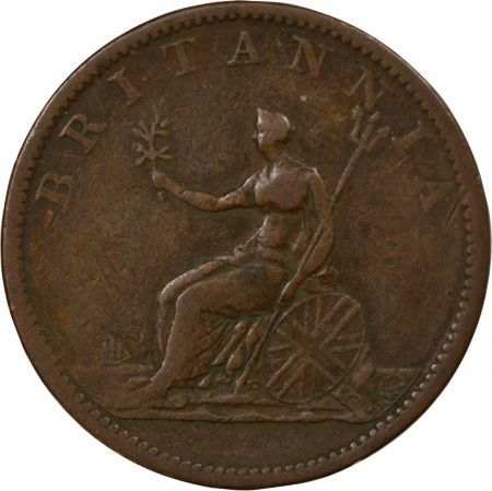 Grande Bretagne GRANDE-BRETAGNE, GEORGES III - 1/2 PENNY 1806