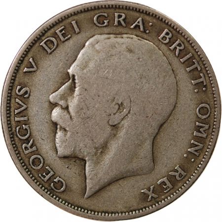 Grande Bretagne GRANDE-BRETAGNE  GEORGES V - HALF CROWN ARGENT 1921