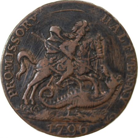 Grande Bretagne GRANDE-BRETAGNE  PORTSEA - 1/2 PENNY TOKEN 1796