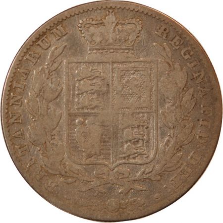 Grande Bretagne GRANDE-BRETAGNE  VICTORIA - 1/2 CROWN ARGENT 1842