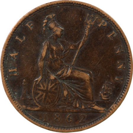 Grande Bretagne GRANDE-BRETAGNE  VICTORIA - HALF PENNY 1862