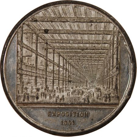 Grande Bretagne GRANDE-BRETAGNE  VICTORIA - MÉDAILLE ETAIN 1851 - CRYSTAL PALACE