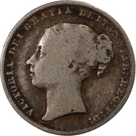 Grande Bretagne GRANDE-BRETAGNE  VICTORIA - SHILLING ARGENT 1865