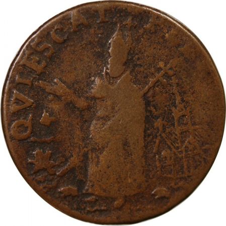 Grande Bretagne GRANDE-BRETAGNE ET NEW JERSEY - 1/2 PENNY 1646-1674