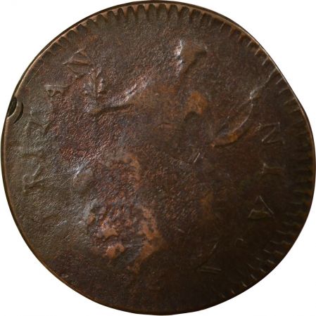 Grande Bretagne ROYAUME-UNI, GEORGE III - 1/2 PENNY 1775