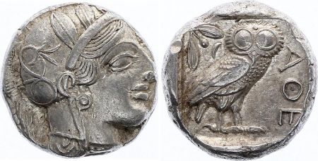 Grèce (Athènes) Tétradrachme,  Athena, Chouette (-450-430) - 3 em ex