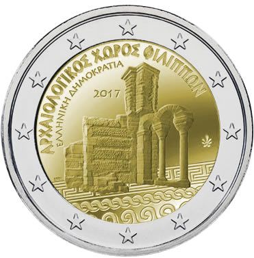 Grèce 2 Euros Commémo. BE GRECE 2017 - Cité de Philippes