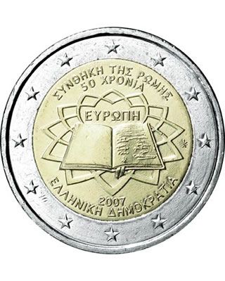 Grèce 2 Euros Commémo. GRECE 2007 - Traité de Rome