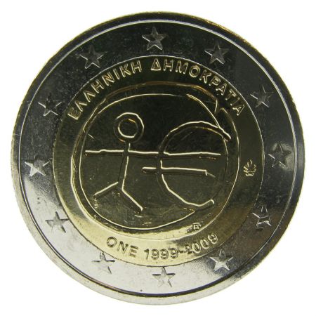 Grèce 2 Euros Commémo. GRECE 2009 - 10 ans EMU