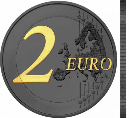 Grèce 2 Euros Commémo. Ruthénium GRECE 2020 - 2500 ans de la bataille des Thermopyles