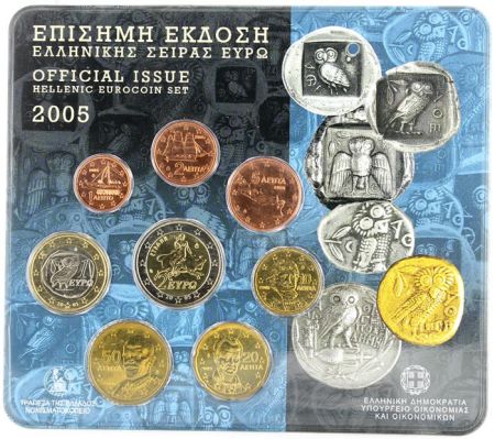 Grèce Coffret BU Euro 2005 - Grèce