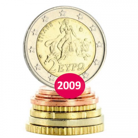Grèce Série Euros 2009 - 8 monnaies