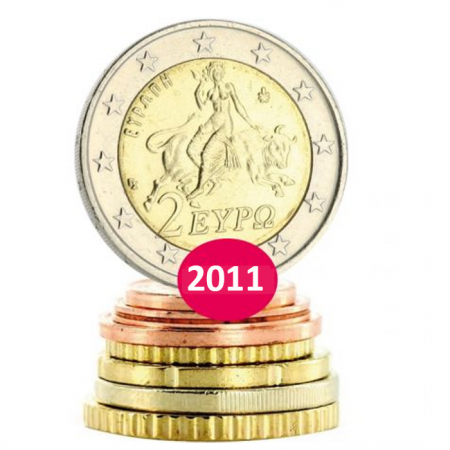 Grèce Série Euros 2011 - 8 monnaies