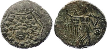 Grèce Tétrachalque, Niké - Gorgone - Amisos (c. -85-63) - 5 ex