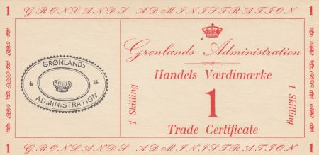 Groenland 1 Skilling - Trade Certificate - 1942