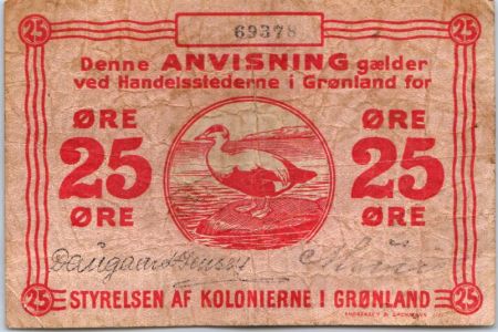 Groenland 25 ore - Canard - 1913