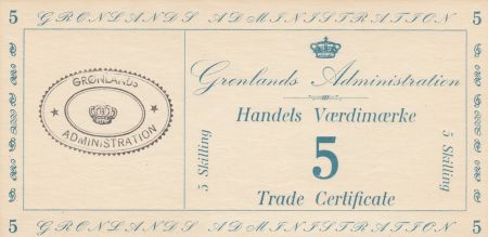 Groenland 5 Skillings - Trade Certificate - 1942