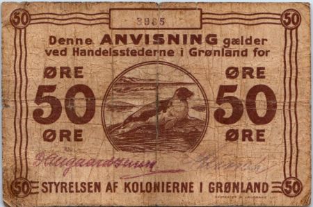 Groenland 50 ore - Phoque - 1913