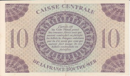 Guadeloupe 10 Francs Marianne - Croix de Lorraine - 1944 GD 814577