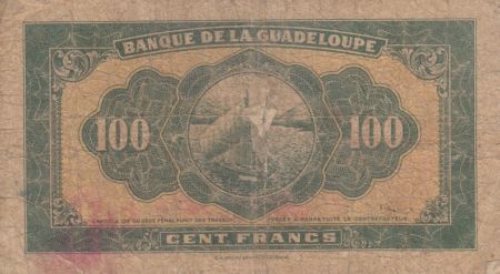 Guadeloupe 100 Francs Charette et Canne à Sucre - Série A.7 - 1942