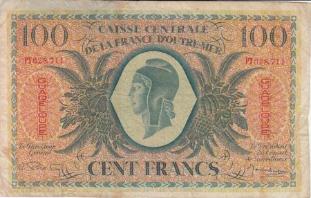 Guadeloupe 100 Francs Marianne - 02-02-1944 Série PT 628711
